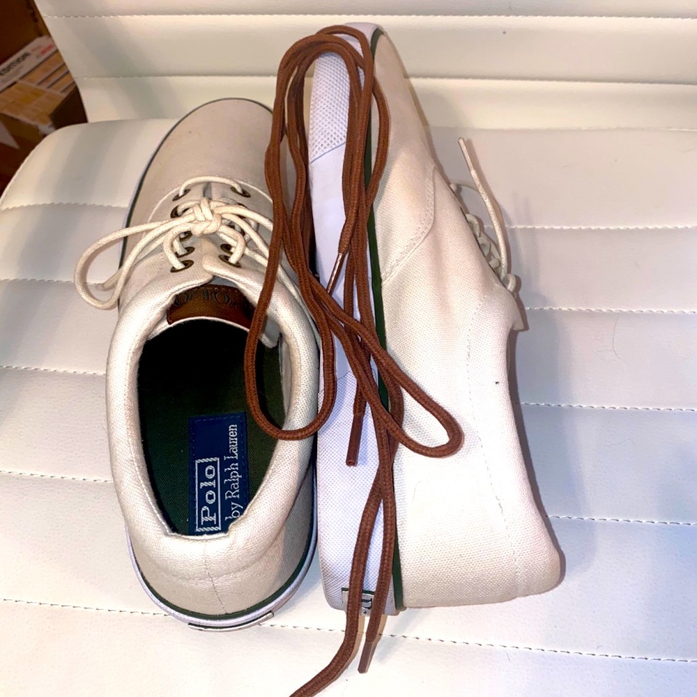 Ralph Lauren White Casual Shoes